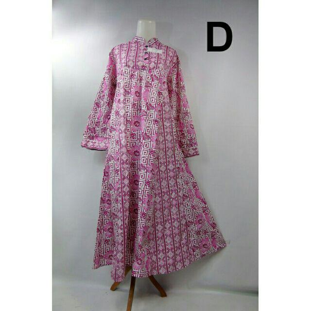 Gamis Longdress Muslim Batik Merk Hap Model Hana Murah