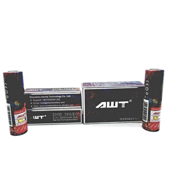 Authentic AWT 18650 3500mAh 35A - High Drain For Best Battery recharge