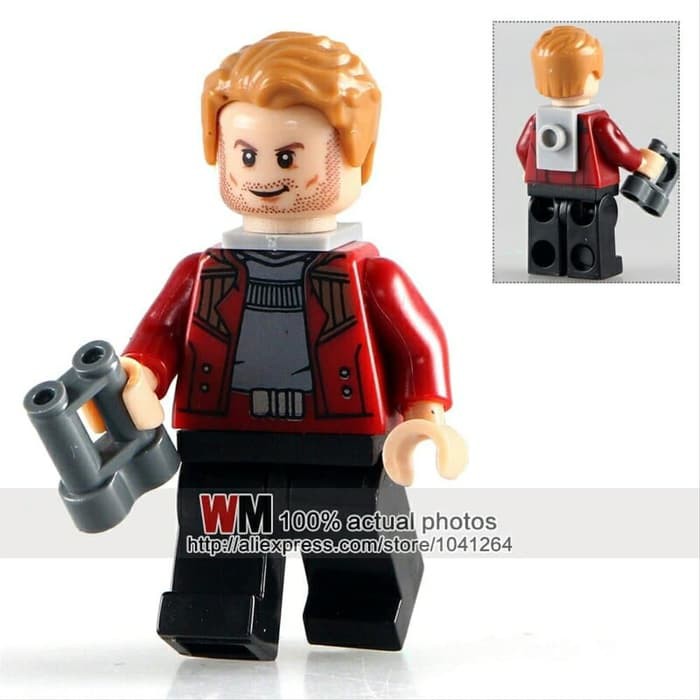 Lego Peter Quill Star Lord Guardian Of Galaxy Minifigure PG156 Bootleg