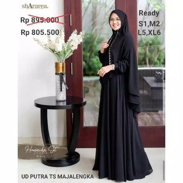 SHARAREA /Huwaidah Set by Shararea / shararea online / shararea ori / set syari elegan premium