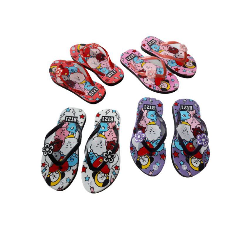 Sandal Jepit Anak Perempuan Jepit BTS Tali Jelly
