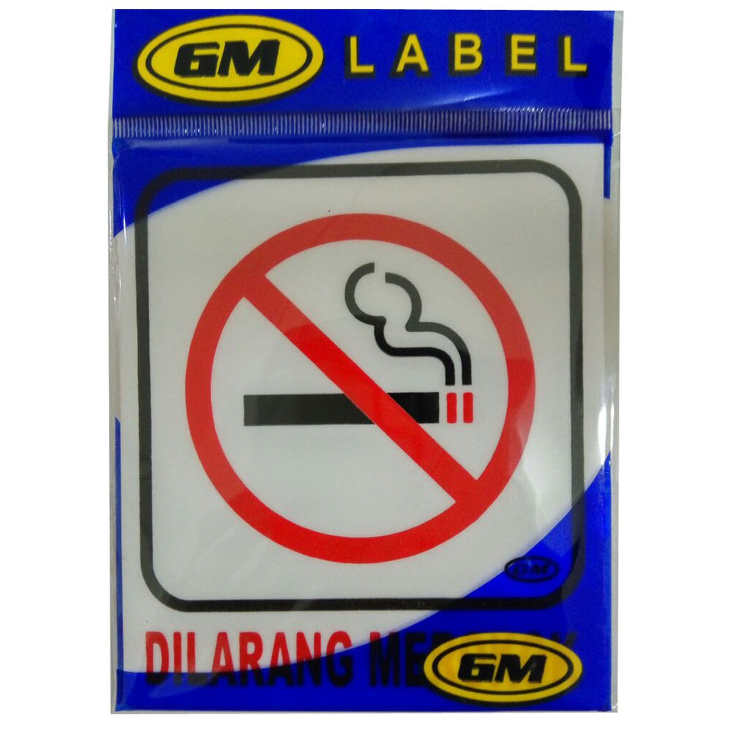 

GM LABEL NO SMOKING DAN DILARANG MEROKOK LML 35 MINI