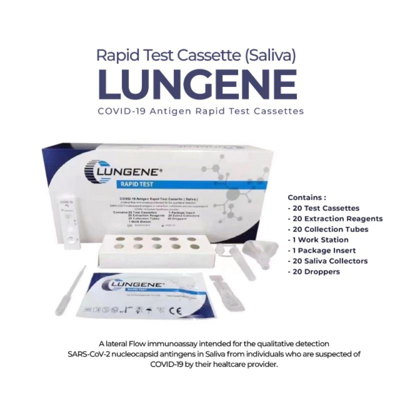 Jual Antigen Saliva Lungene Rapid Test Air Liur Original Indonesia ...