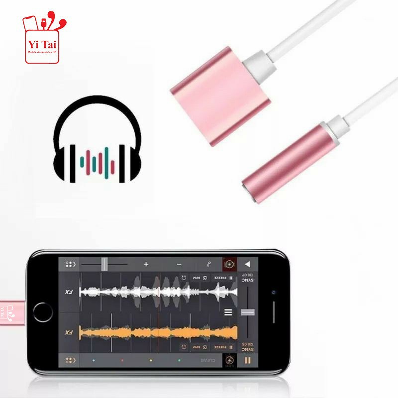 SPLITTER USB YT-25 TYPE C AUDIO CHARGING ADAPTER CONVERTOR 2IN1 3.5 YI TAI - FA