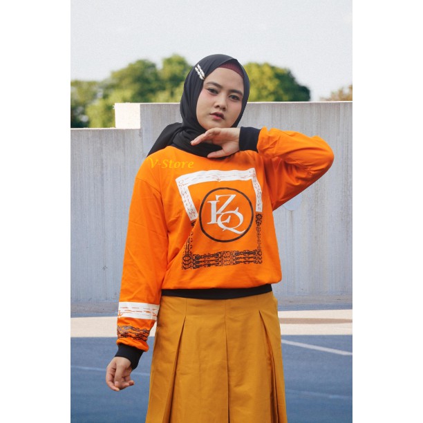 Atasan Muslim Wanita Baju Kaos Zolaqu Kaos Wanita Muslimah Warna Orange