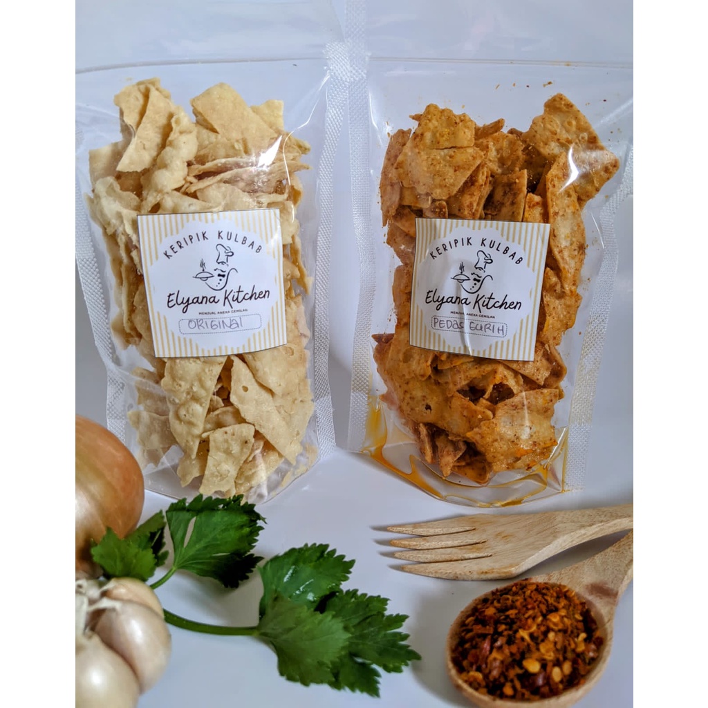 

Keripik Kulbab 100gr Rasa Original Gurih (Kulit Kebab Goreng)