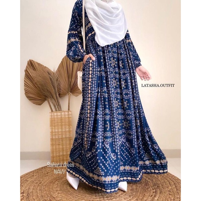 Latasha Outfit SAHARA Dress / Gamis Matt Rayon Viscose