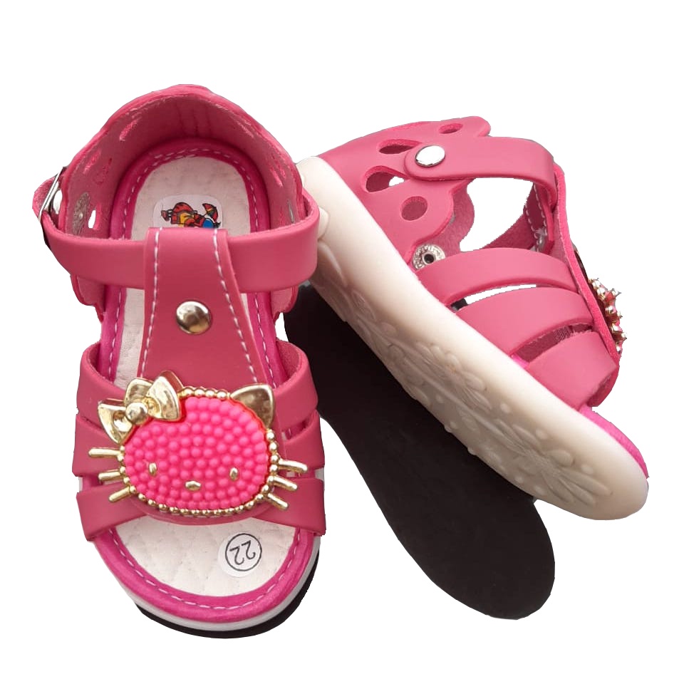 SDP02 Sepatu Sandal Anak Perempuan Umur 1 s/d 3 tahun - Hello Kitty