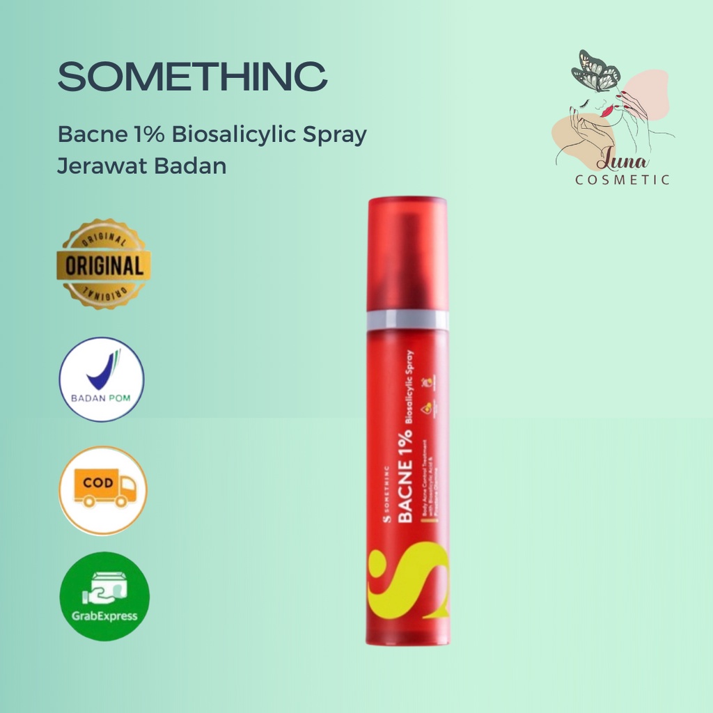 SOMETHINC Bacne 1% Biosalicylic Spray - Spray Jerawat Badan &amp; Jerawat Punggung