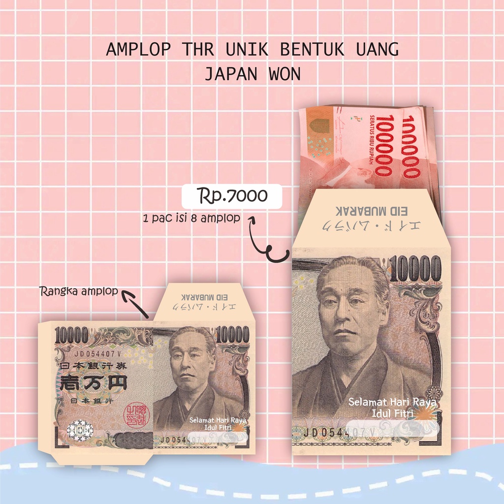 

AMPLOP THR UNIK JAPAN YEN // AMPLOP JEPANG YEN // ANGPAO JEPANG YEN