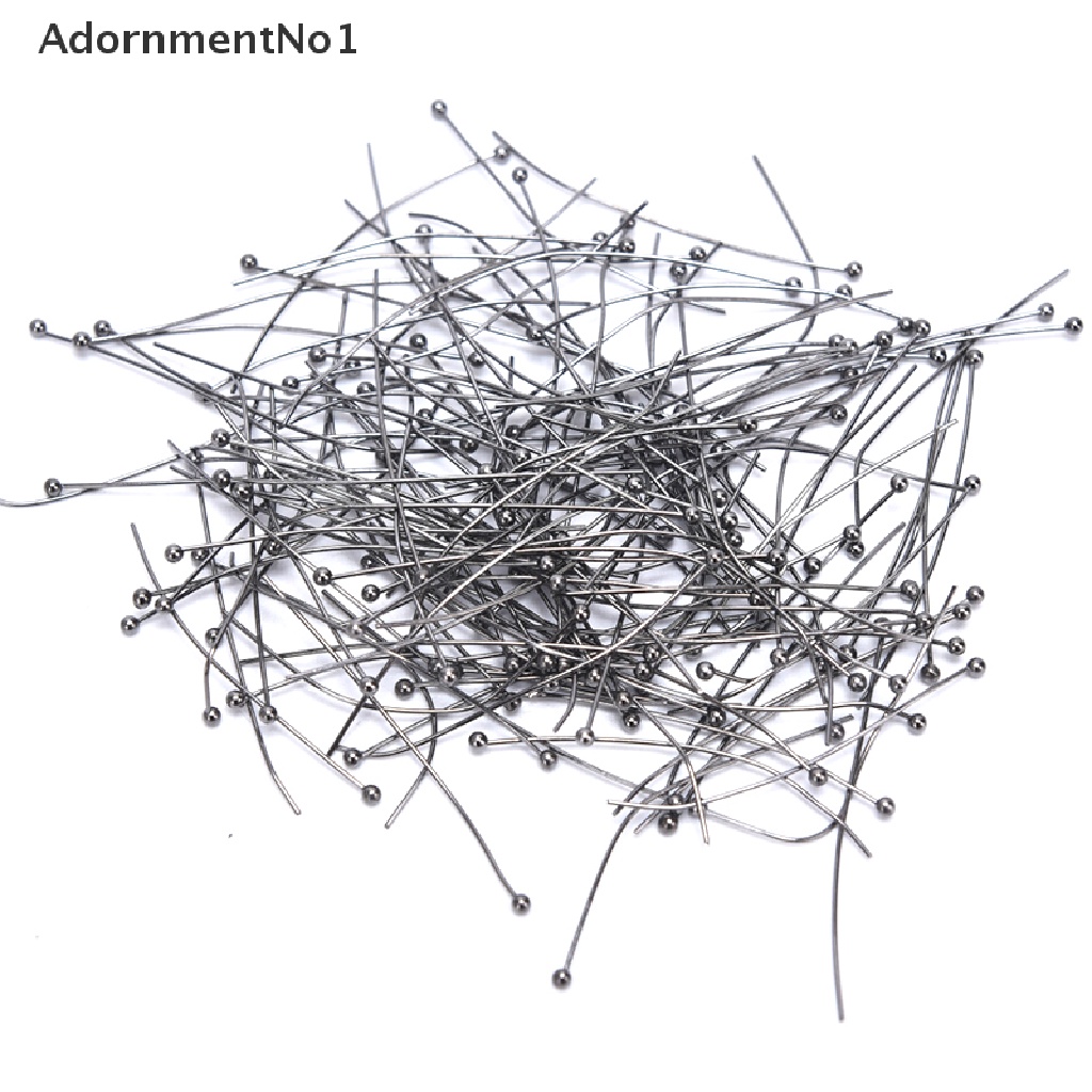 (AdornmentNo1) 200pcs / Lot Jarum Pentul Kepala Bola Untuk Membuat Perhiasan Anting DIY