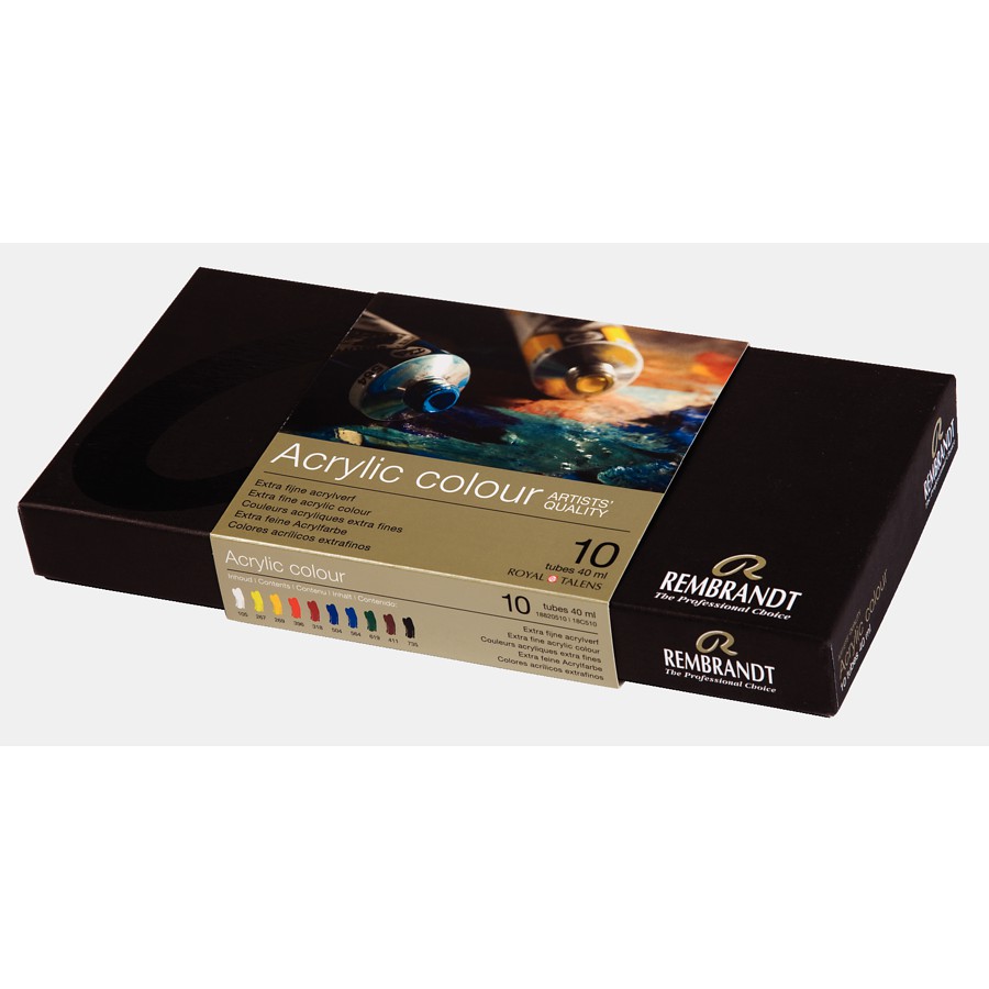 

Rembrandt Acrylic Colour Basic Set 10x40ml