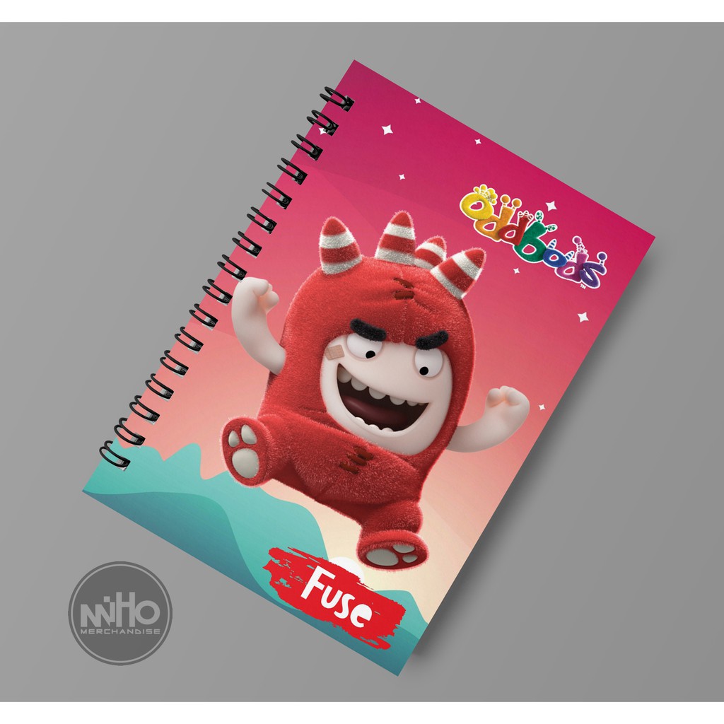 

Notebook oddbods fuse / Hardcover / 60 lembar / Bergaris