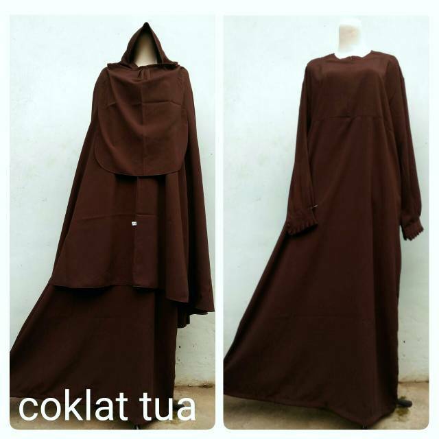 20+ Trend Terbaru Baju Gamis Warna Coklat Tua