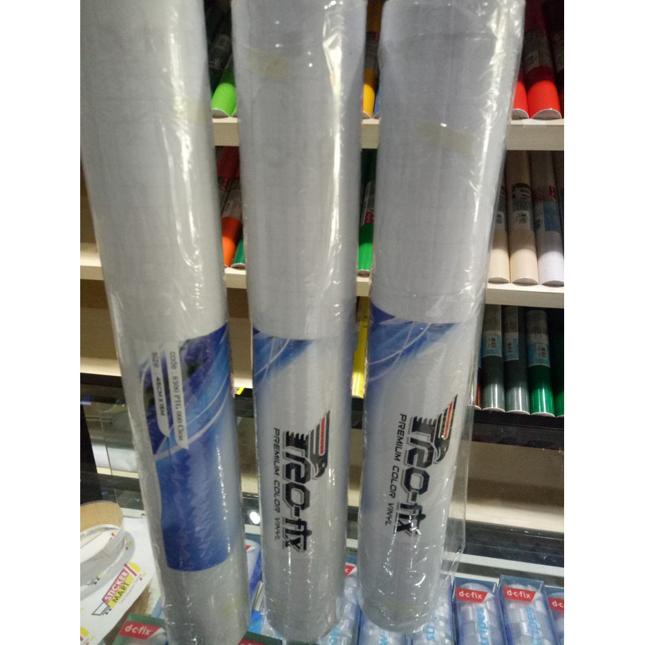 TRANSPARAN STIKER SKOTLET MOTOR AQUARIUM  PROFIX PUTIH  1 ROLL 15M PREMIUM GROSIR