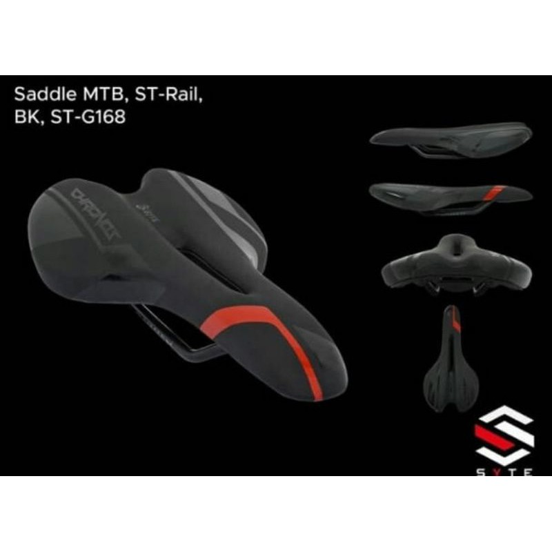 Sadel Syte Chronos G168 Merah Roadbike Folding  l Saddle Syte G168