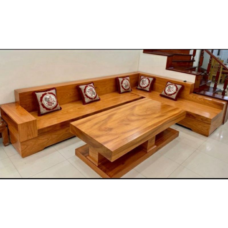 kursi tamu sudut kayu jati kursi tamu minimalis kursi sudut jati