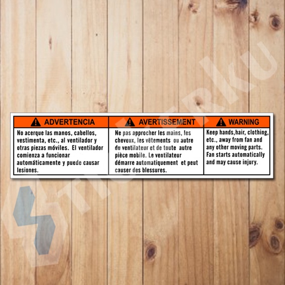 Stiker Suzuki Warning Fan new