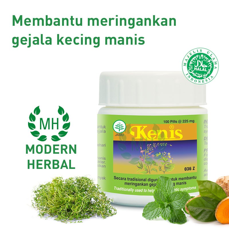 KENIS 100 PIL - Borobudur Herbal - Membantu Meringankan Kencing Manis