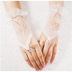 Kode SR15 Sarung tangan pengantin Pesta  gloves wedding pesta sarung tangan pendek imporT