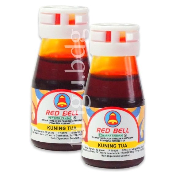 

Red Bell Pewarna Pangan Kuning Tua 30gr RedBell Pewarna Makanan 30ml