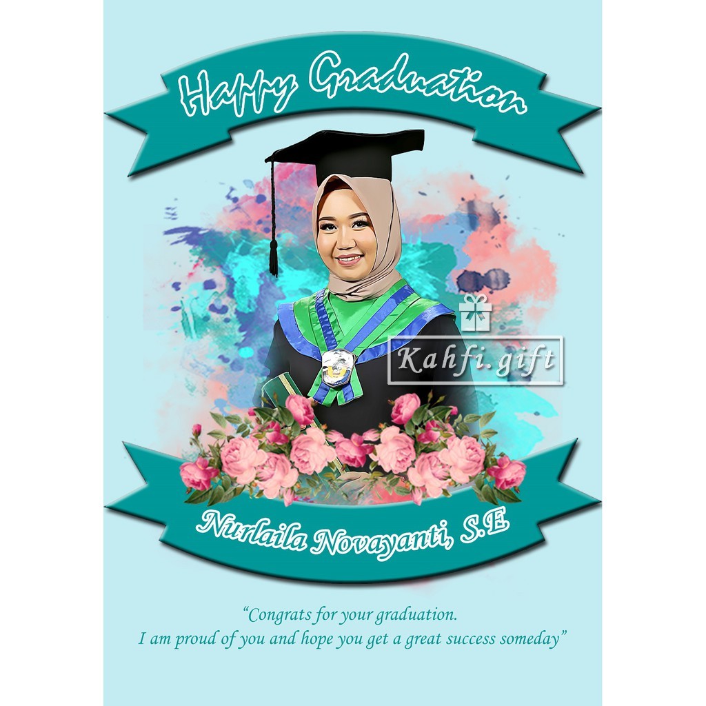 TREND FOTO SIZE 20x17cm FOTOKAYU KADO CUSTOM UNIK WISUDA ULANG