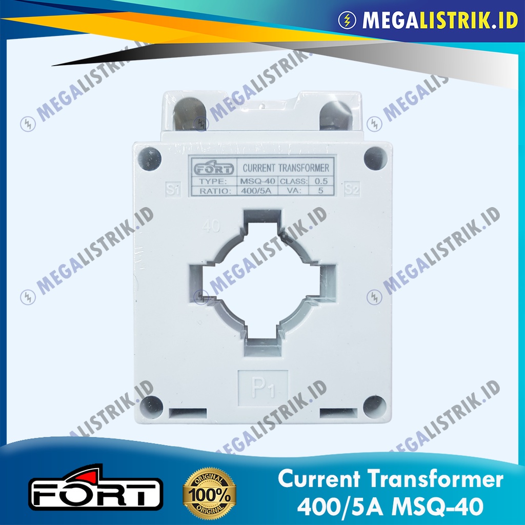 FORT CURRENT TRANSFORMER 400/5A MSQ-40 / CT PANEL METER 400 AMPERE / 400A MSQ40