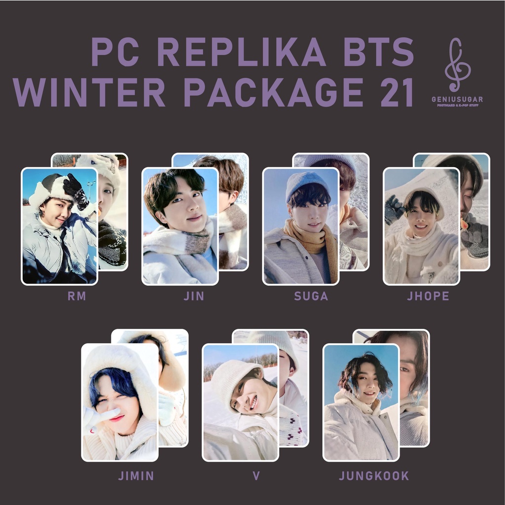 [REPLIKA BTS] PHOTOCARD WINTER PACKAGE 2021 UNOFFICIAL