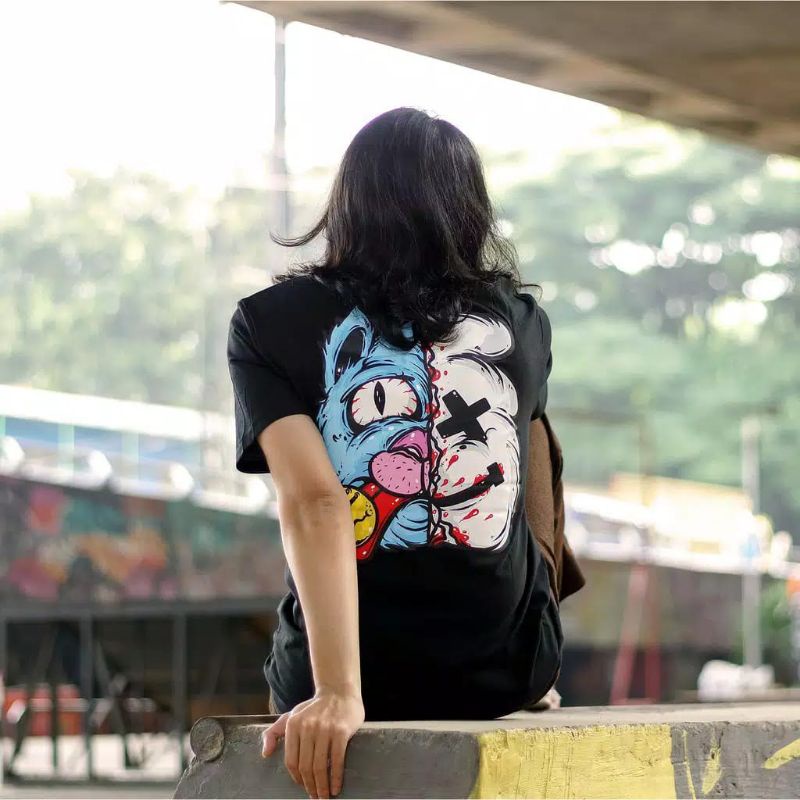

T-STRET LASTING LOGO CAT ANIMASI - YELLOW