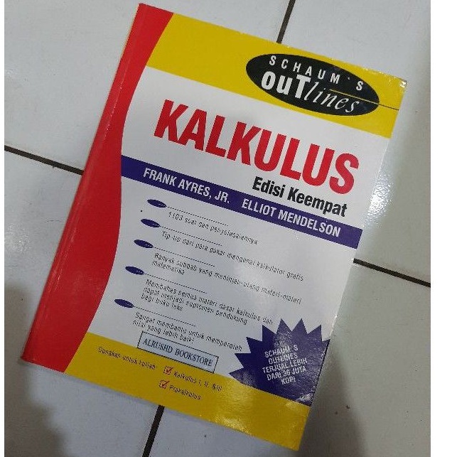 Buku (ORI 100%)⭐ KALKULUS Schaum's > Frank Ayres / Elliot Mendelson