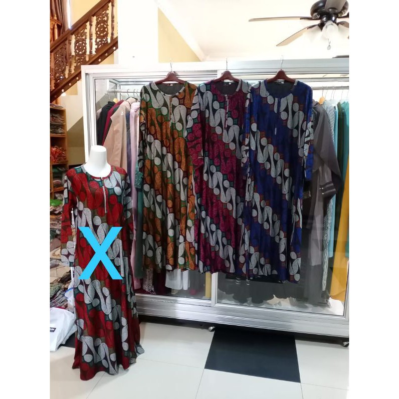 Gamis batik mat denim by denz