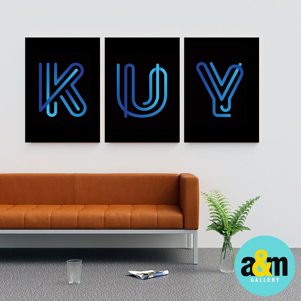 Poster Kayu Alphabet Huruf A sampai Z Hiasan Dinding Kamar Huruf Alphabet Walldecor Nama Pajangan Huruf - A&amp;M