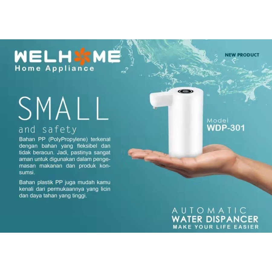 NEW PROMO WDP-301 Pompa Air Galon Portable Cas Elektrik Otomatis
