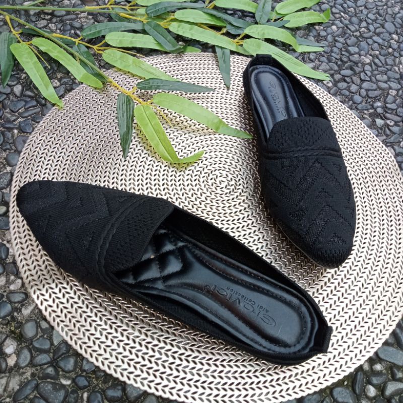 Sandal Flat Rajut  Gravici JEA 104