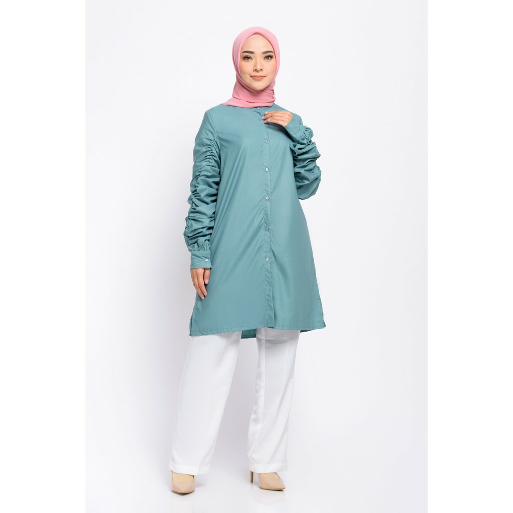 Zaskia Mecca ZM x Tantri Namirah - Jhani Green Kemeja - Jelita Indonesia - Edisi Padang (Size M)
