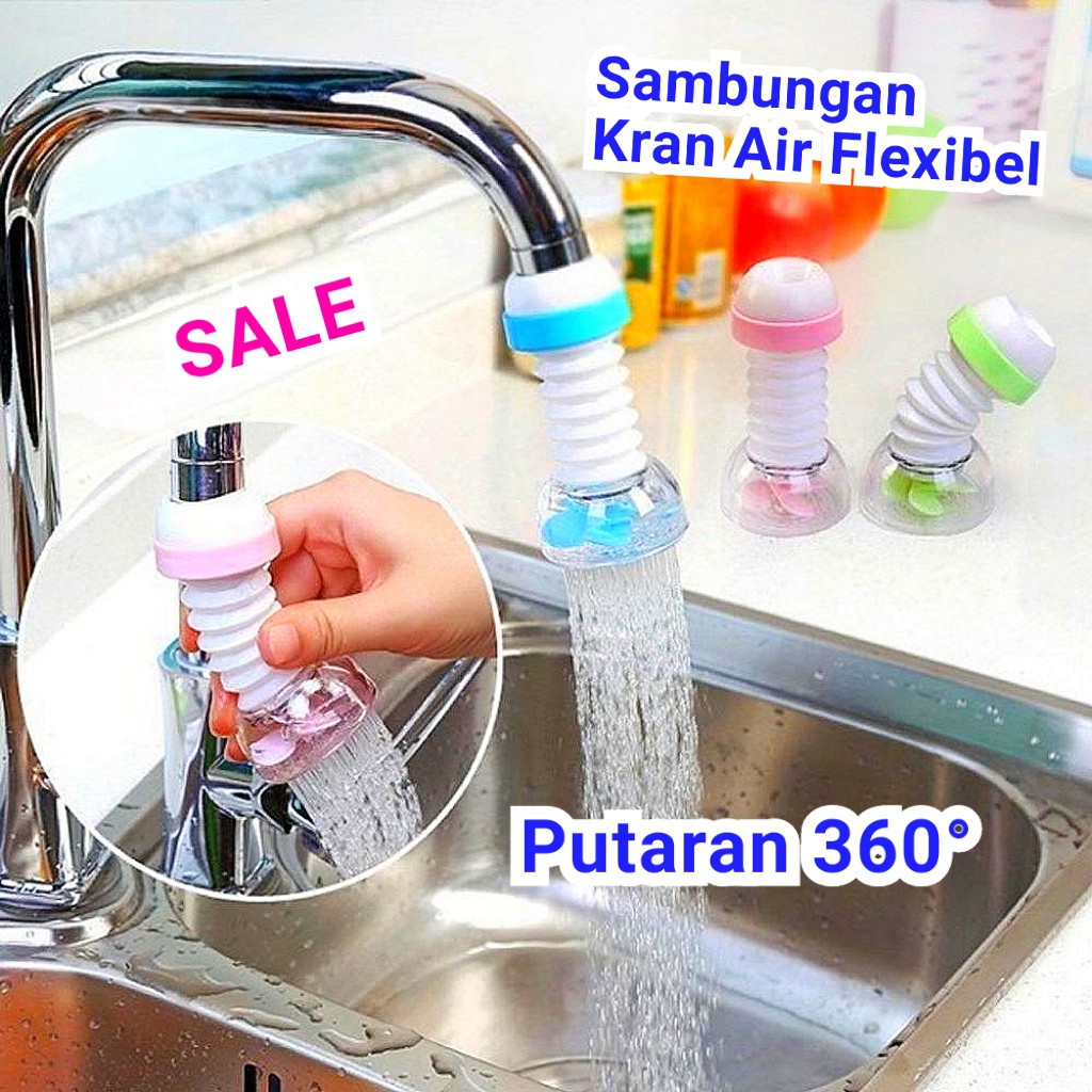 Sambungan Kran Air Flexible - Shower Filter Air - Saringan Kran Air 360 Derajat