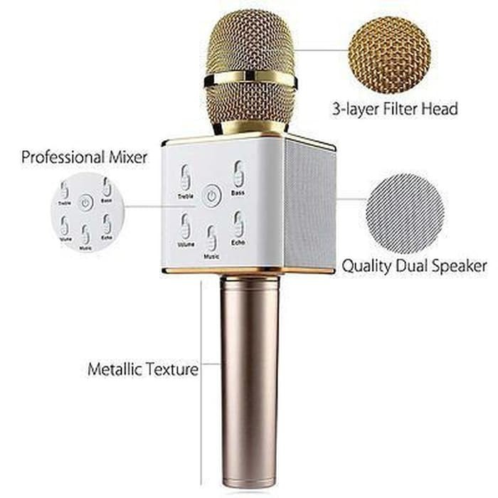 Mikrofon Microphone Karaoke KTV Bluetooth Speaker -DS18