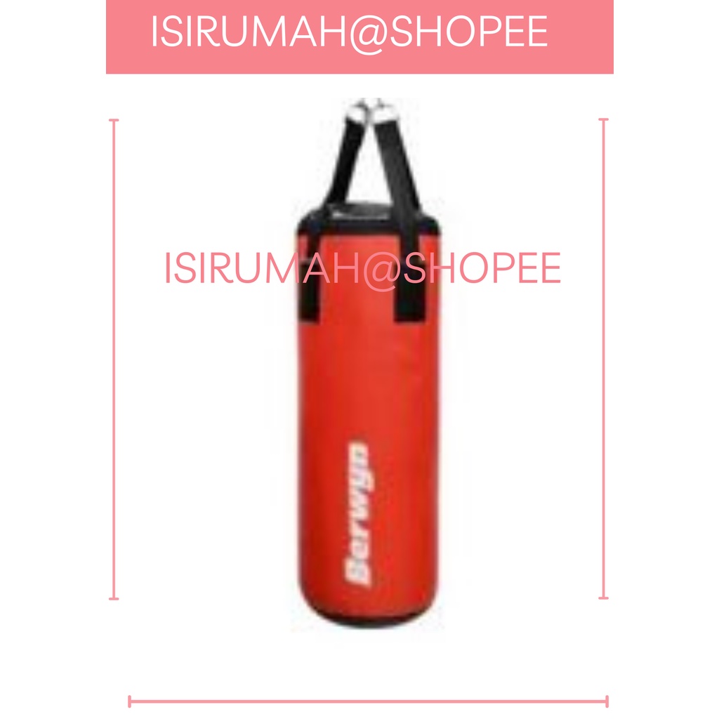 BERWYN SAMSAK TINJU GANTUNG MERAH PUNCHING BAG 18KG