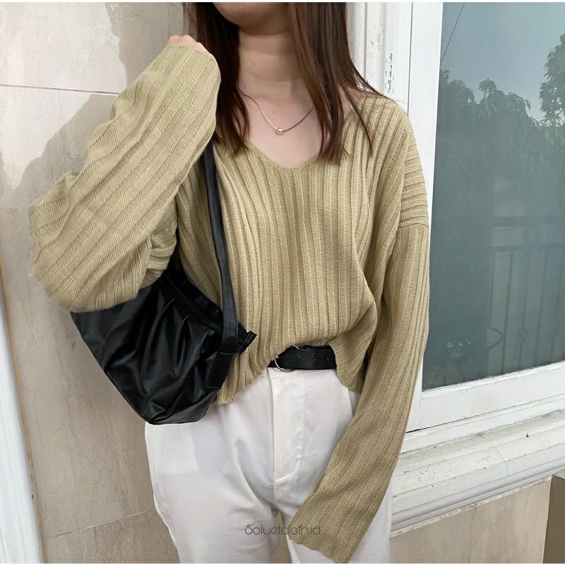 Yura Crop Sweater Oversize Crop
