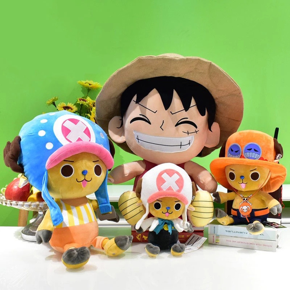 QUINTON Birthday Gift Chopper Plush Toys Cartoon Chopper Cosplay Luffy Plush Toys For Children Monkey D Luffy Tony Chopper Cute Toy Stuffed Toys Plush Doll Chopper Doll