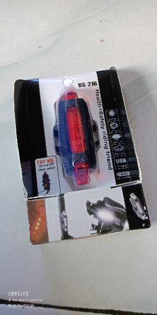 lampu belakang usb sepeda