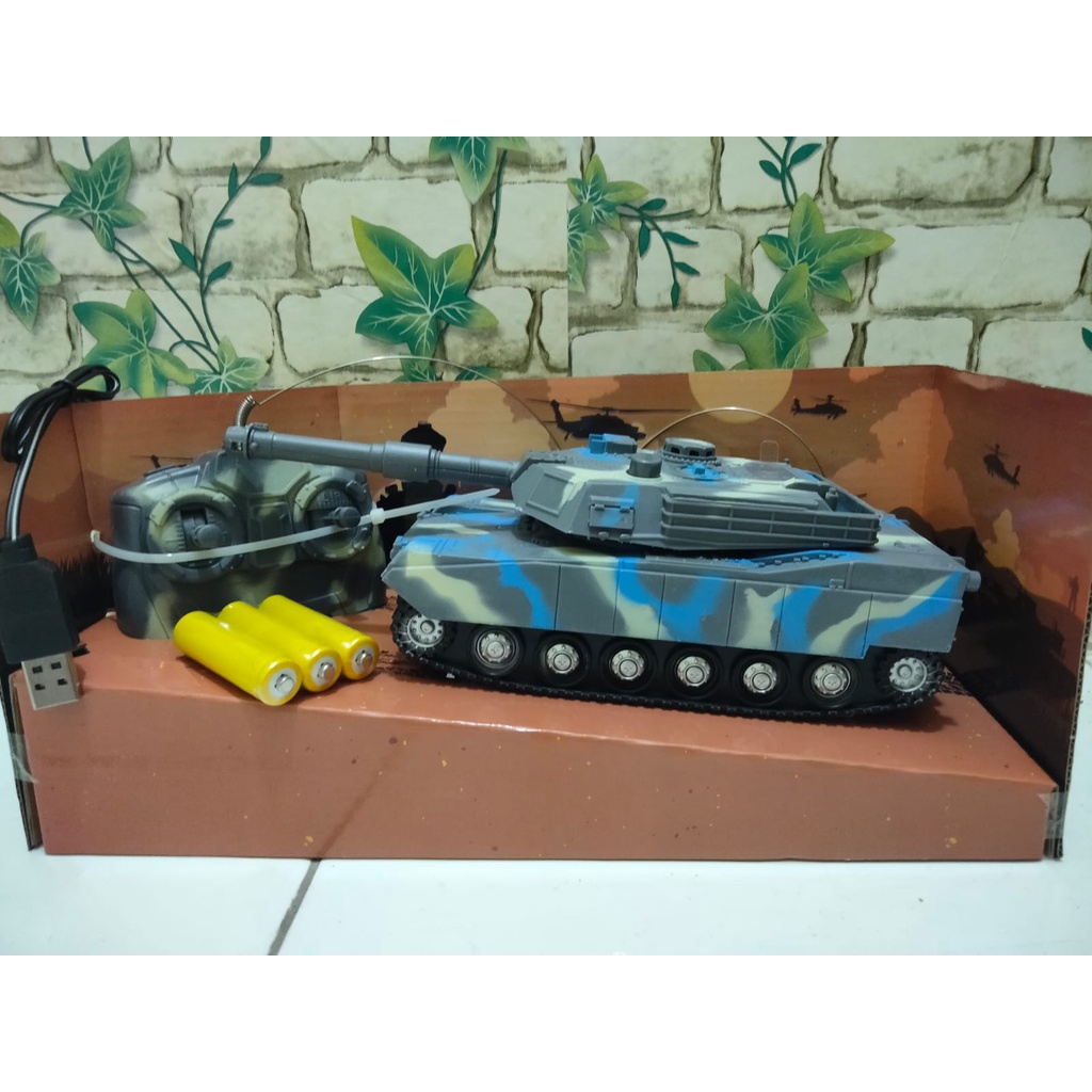 MAINAN TANK BAJA REMOT RC TANK REMOTE KENDARAAN TEMPUR PERANG MILITER ARMY