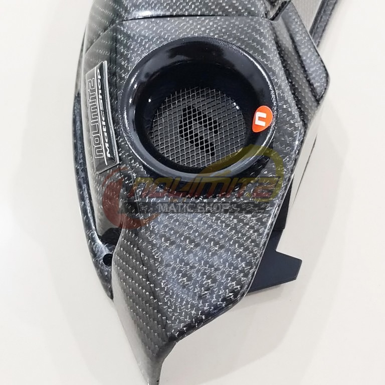 Cover Air Filter Udara Veloscope Carbon Kevlar Parts Ori Aerox 155 OLD Lexi