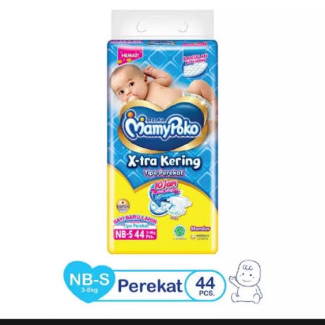 PAMPERS MAMYPOKO MAMY POKO NBS44 NBS NB44 New Born Bayi Baru Lahir