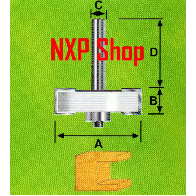 router bit profil kayu T slotting bits 8mm 307-041