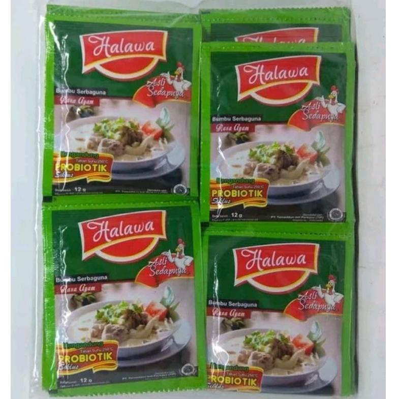 

[KODE DYKQF] BUMBU MASAK INSTAN PROBIOTIK RASA AYAM SACHET ISI 12 GRAM BRAND HALAWA