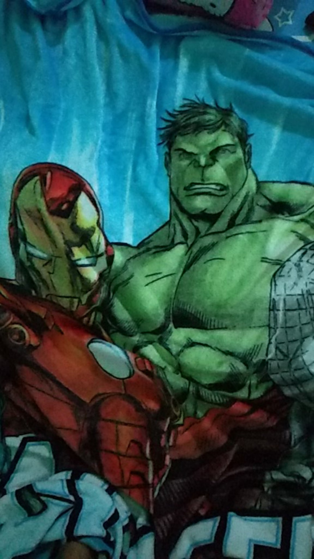 Selimut Bulu Karakter Avengers / Selimut Single 150x200cm Bl-343