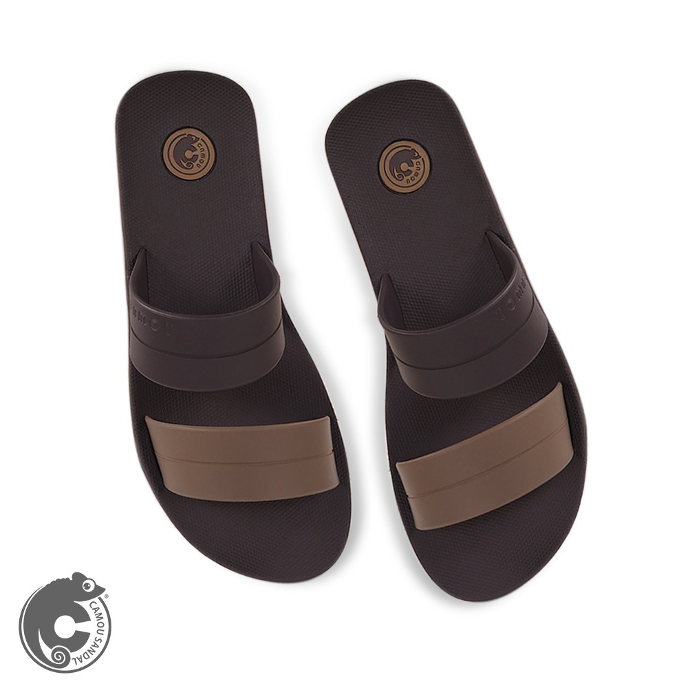 Eshajorii Sandal Slide Pria Kasual Full Karet - Men's Casual Slides Slipper