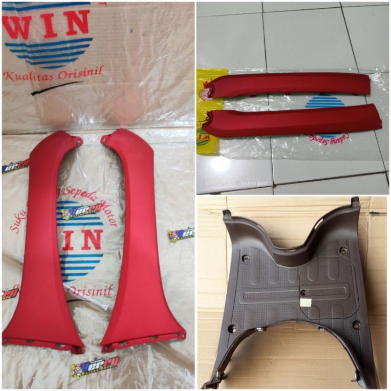 Paket cover body Scoopy new 2017 - 2020 Merah doff