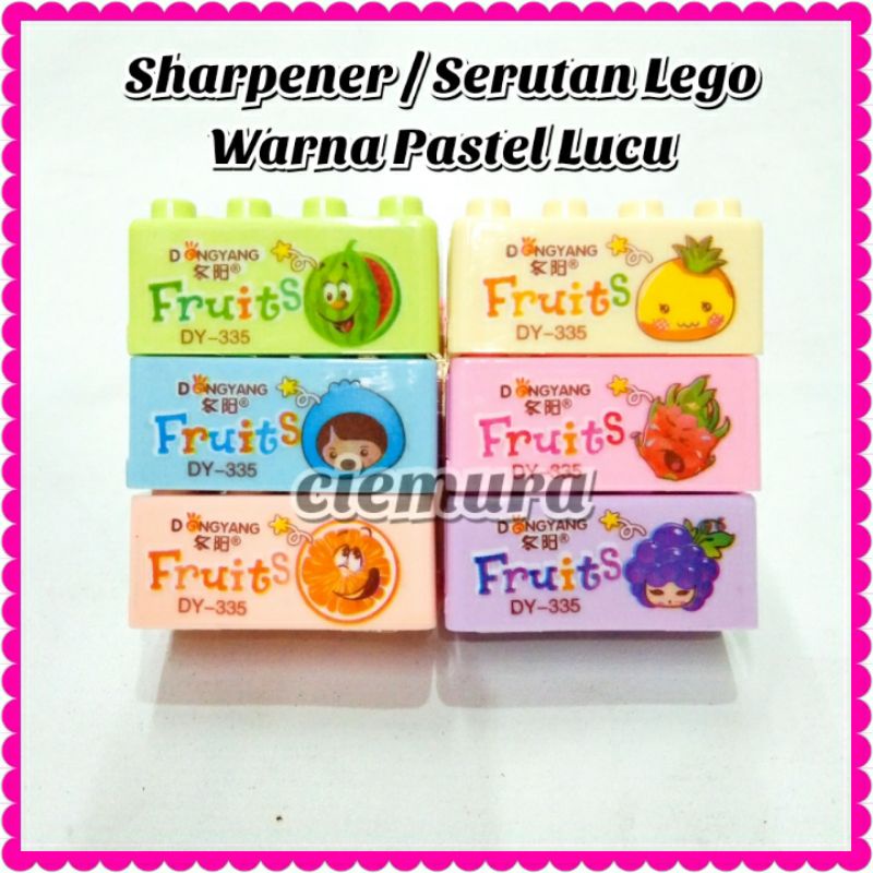 

CIE Sharpener / Serutan Balok Warna Pastel Lucu